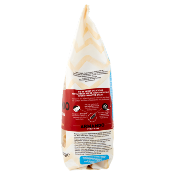 Armando Metodo zero Residui di Pesticidi e Glifosato la Mezza Penna Rigata 500 g