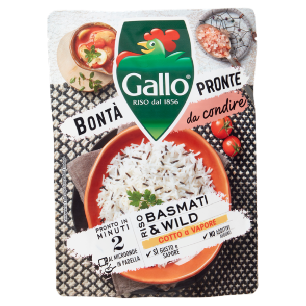 Gallo Bontà Pronte da condire Riso Basmati & Wild 250 g