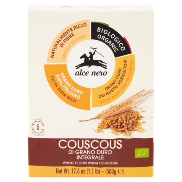 alce nero Couscous di Grano Duro Integrale 500 g