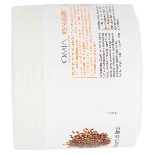 Omia Laboratori Ecobio Maschera Capelli Lisciante olio di semi di lino 250 ml