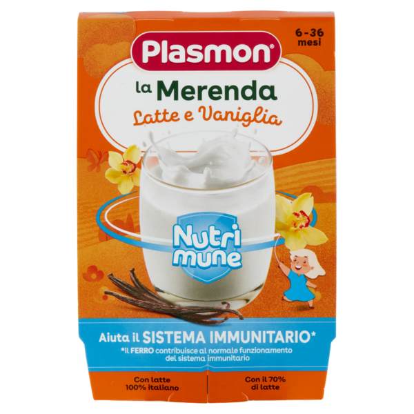 Plasmon la Merenda Latte e Vaniglia Nutri mune 240 g