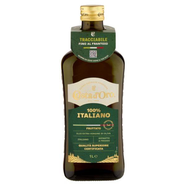 Costa d'Oro 100% Italiano Olio Extra Vergine di Oliva 1 L