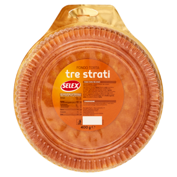 Selex Fondo per Torta 3 Strati 400 g