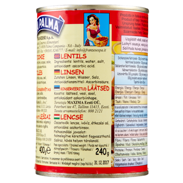 La Palma Lenticchie Lessate 400 g