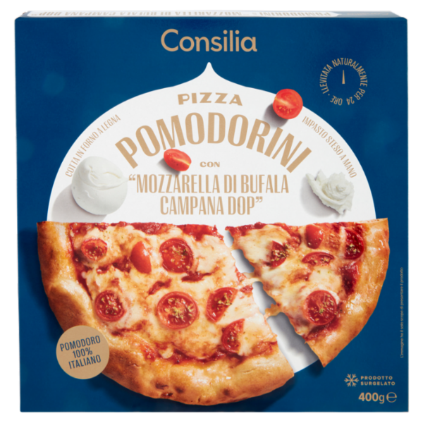 Consilia Optima Pizza Bufala D.O.P. e Pomodorini Surgelata 400 g
