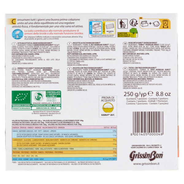GrissinBon leFrescheBiscottate Kamut Bio 250 g