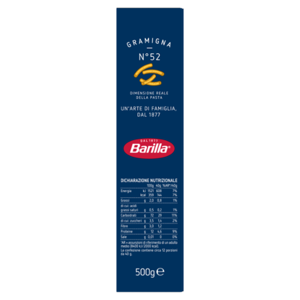 Barilla Pasta Gramigna n.52 500g