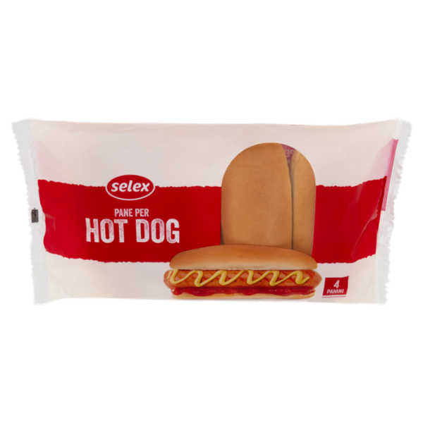 Selex Pane per Hot Dog 4 pezzi 250 g
