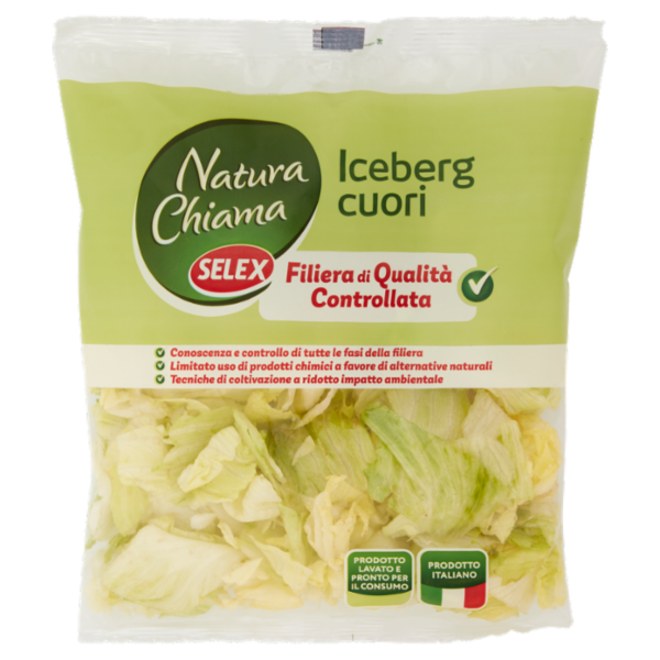 Selex Natura Chiama Cuori di Iceberg Lavati e Pronti per il Consumo 250 g