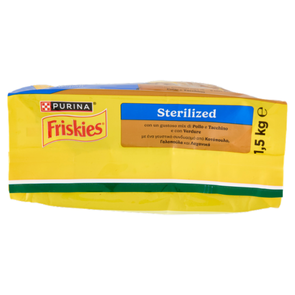 PURINA FRISKIES Sterilizzati Pollo e Tacchino e con Verdure 1,5kg