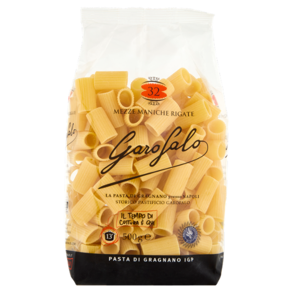 Garofalo Mezze Maniche Rigate 32 Pasta di Gragnano IGP 500 g