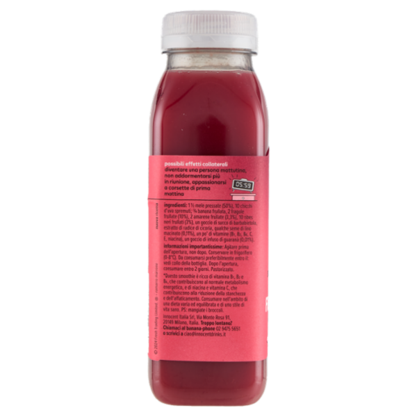 innocent super smoothie Energia* Frutti Rossi Fragola - Ciliegia - Mela - Guaranà 300 ml