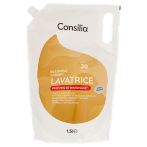 Consilia Detersivo a Mano e In Lavatrice Liquido Marsiglia 30 Lavaggi 1,5 L
