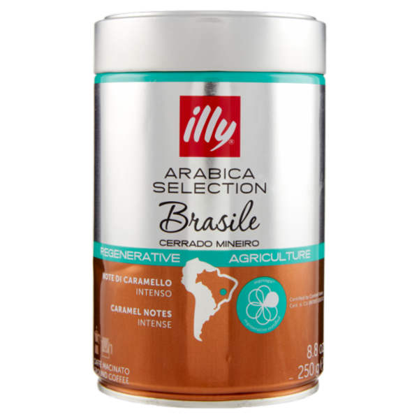 illy Arabica Selection Brasile Cerrado Mineiro Caffè Macinato 250 g