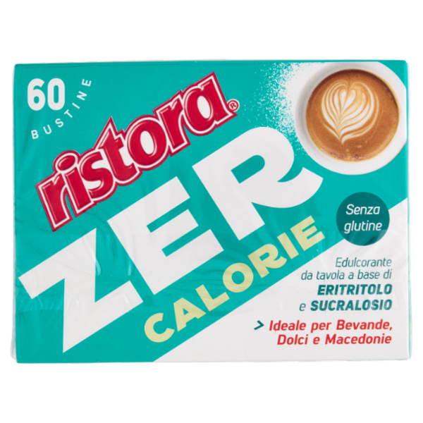 ristora Zero Calorie Edulcorante da tavola a base di Eritritolo e Sucralosio Bustine 60 x 1 g