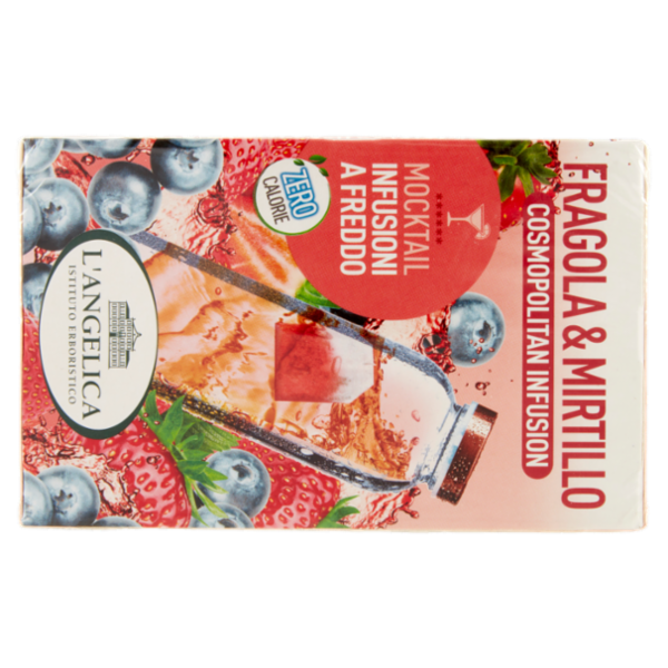 L'Angelica Mocktail Infusioni a Freddo Fragola & Mirtillo Cosmopolitan Infusion 18 Filtri 36 g