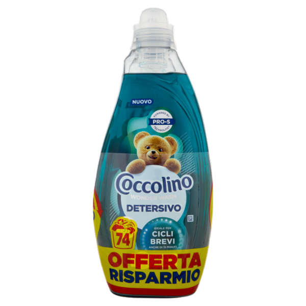 Coccolino Wonder Wash Detersivo Ultra Clean 2 x 37 Lavaggi 2 x 1480 ml