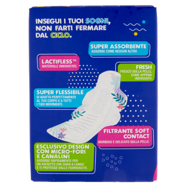 Lines 4You Assorbenti in Lactifless Notte con Ali 9 pz