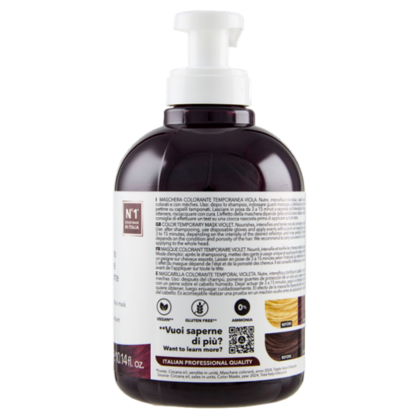 Alama Professional S.O.S. Color & Go Maschera nutriente e colorante Viola 300 ml