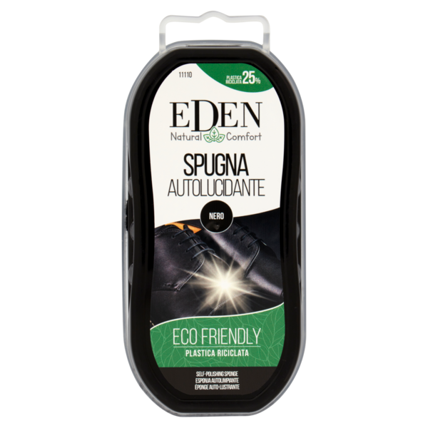 Eden Natural Comfort Spugna Autolucidante Nero
