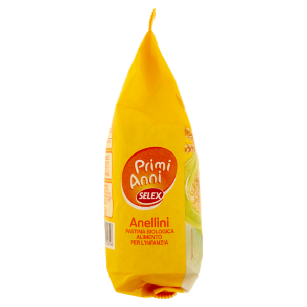 Selex Primi Anni Pastina per l'Infanzia Anellini Biologica 350 g