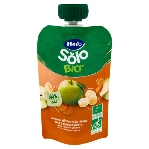 Hero Solo Bio Mela, Banana e Carota 100 g