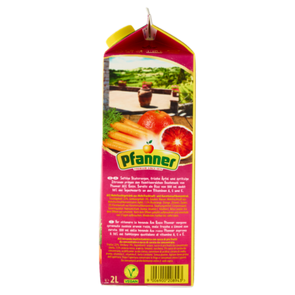 Pfanner A+C+E Rosso Arancia Rossa-Carota 2 L