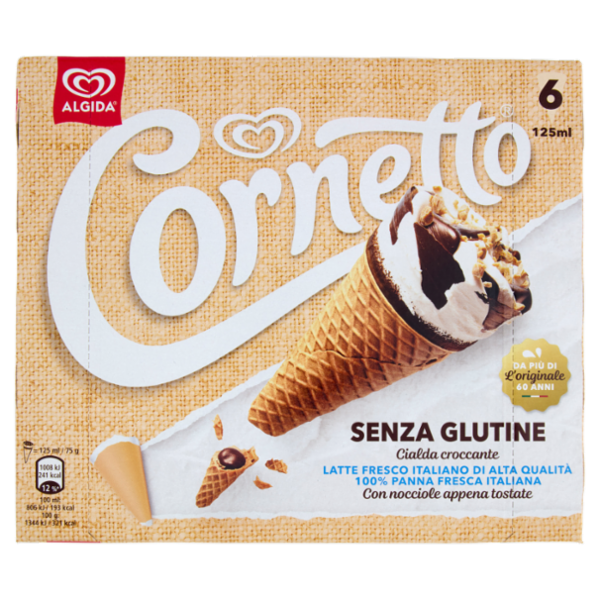 Cornetto Senza Glutine 6 x 75 g