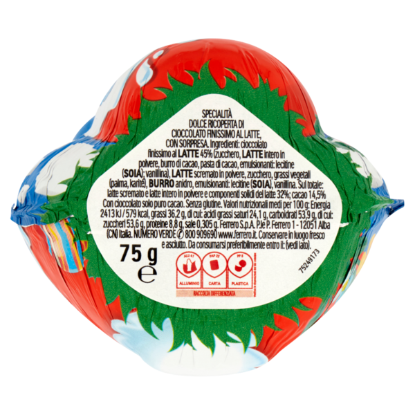 Kinder Sorpresa Figura cava Coniglio Lui 75 g