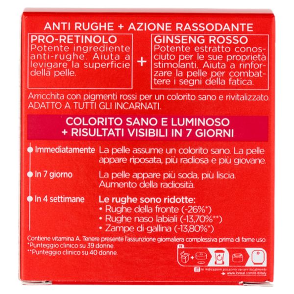 L'Oréal Paris Revitalift Crema Rossa Energizzante Giorno Anti-rughe 50 ml