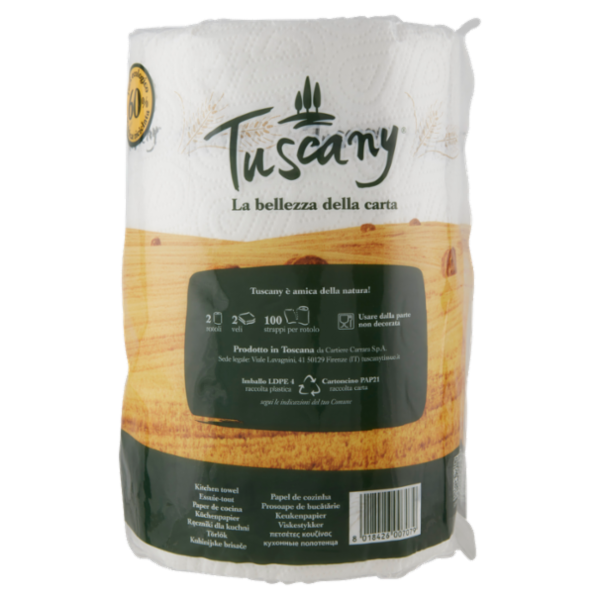 Tuscany asciugatutto maxi rotoli 2 pz
