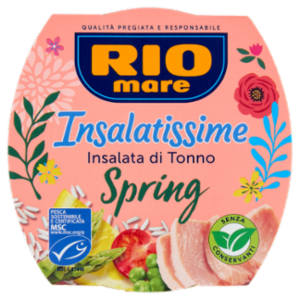 Rio Mare Insalatissime Insalata Di Tonno Spring Con Asparagi, Riso, Piselli, Carote e Limone 160 g