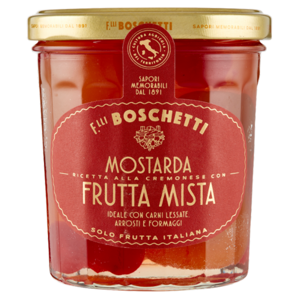 F.lli Boschetti Mostarda Ricetta alla Cremonese con Frutta Mista 400 g