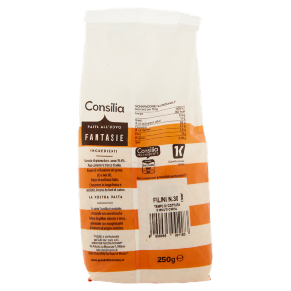 Consilia Pasta all'Uovo Filini N.30 250 g