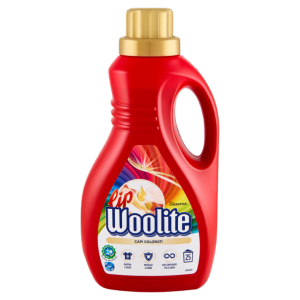 Lip Woolite Detersivo lavatrice Capi Colorati 25 lavaggi 1,5 L