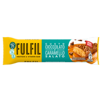 Fulfil Protein And Vitamin Bar Barretta Proteica Cioccolato e Caramello Salato 55g