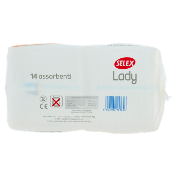 Selex Assorbenti Igiene Adulti Lady Super Plus 14 pezzi