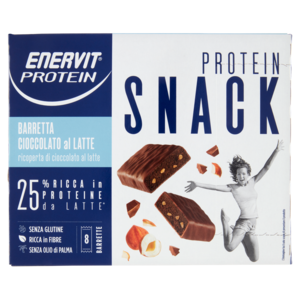 Enervit Protein Protein Snack Barretta Cioccolato Al Latte 8 x 27 g