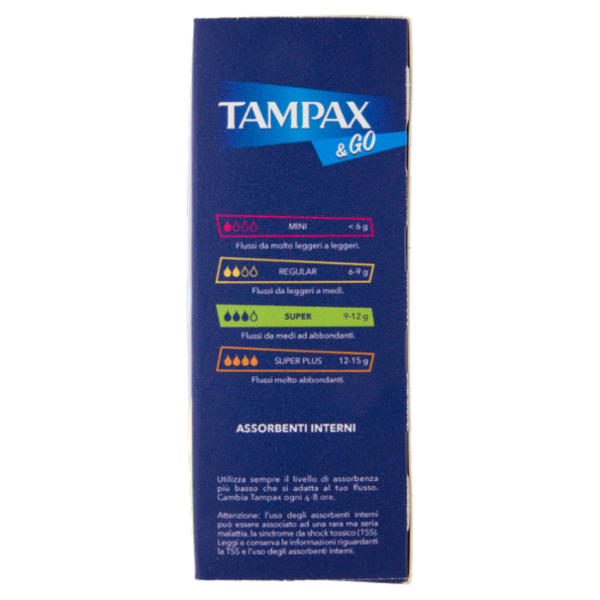 Tampax & Go Super 18 pz