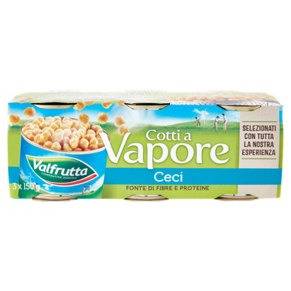 Valfrutta Cotti a Vapore Ceci 3 x 150 g