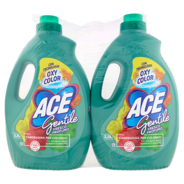 Ace Gentile Fresco Profumo Candeggina per Colorati 2 x 2,3 L