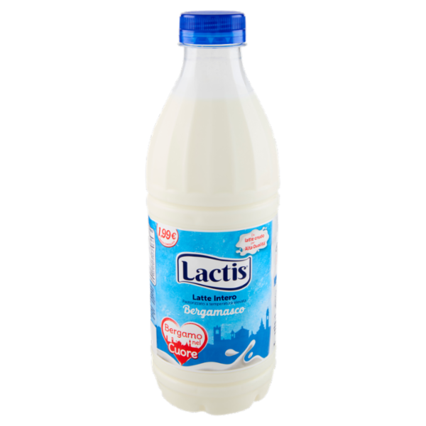 Lactis Latte Intero Pastorizzato a temperatura elevata Bergamasco 1000 ml