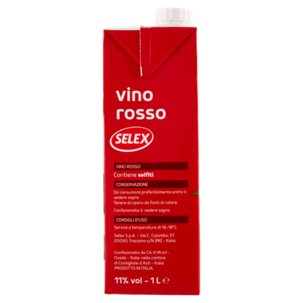 Selex Vino da Tavola Rosso 1 L