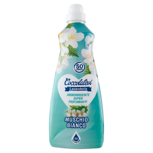 Coccolatevi Lavanderia Ammorbidente Super Profumante Muschio Bianco 1250 ml