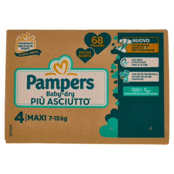 Pampers Baby-dry Maxi 68 pz