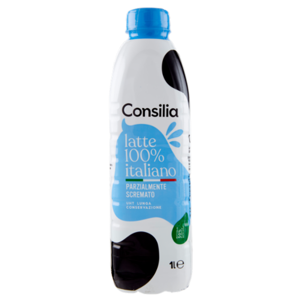 Consilia Latte Uht Parzialmente Scremato 100% Italiano 1 L