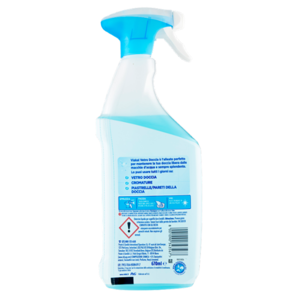 Viakal Detersivo Anticalcare Vetro Doccia Express Senza Risciacquo Spray 670 ml
