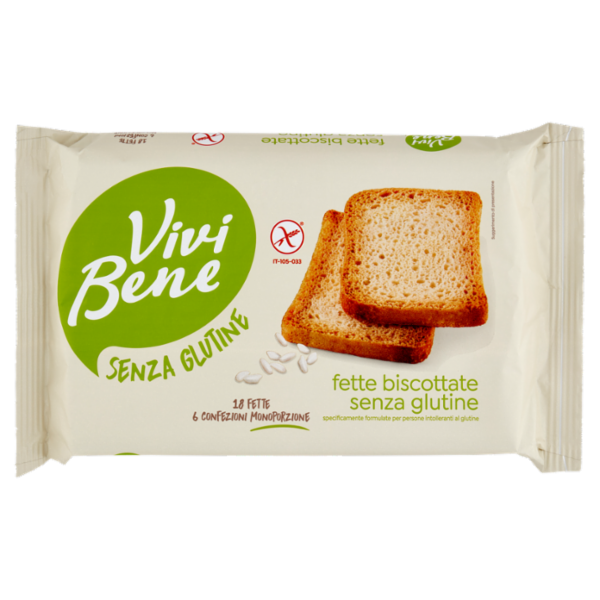 Vivi Bene Senza Glutine Fette Biscottate Senza Glutine 225 g