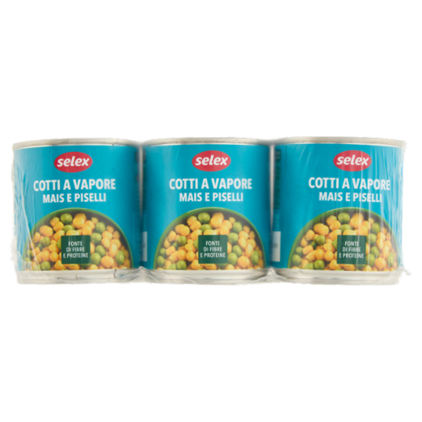 Selex Mais e Piselli al Vapore 3x170 g