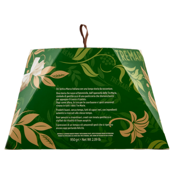 Tre Marie il Panettone con Crema al Pistacchio in Sac à Poche 950 g